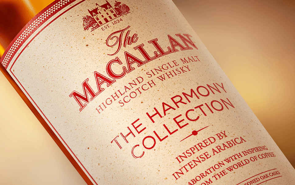 תווית בקבוק Macallan harmony collection
